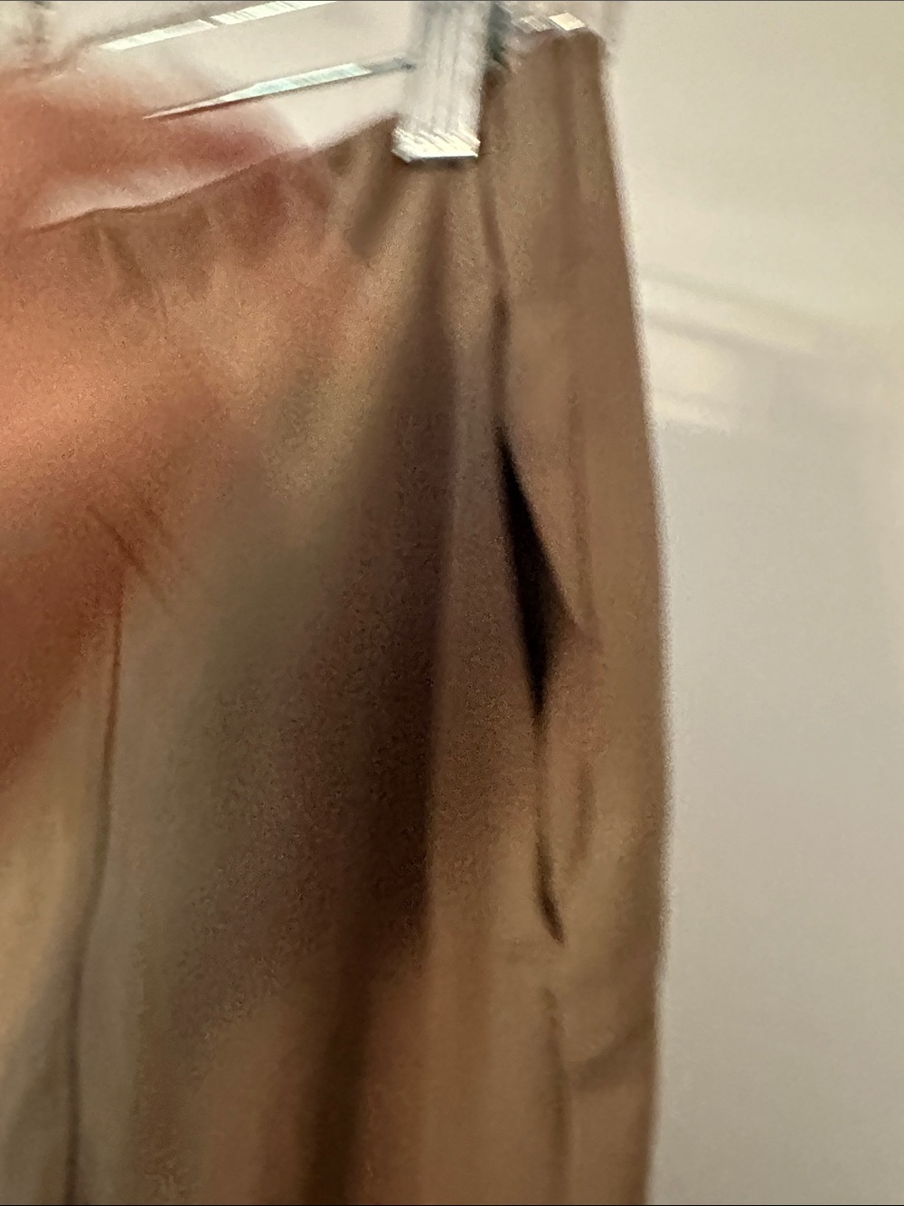 Stretchy Wide Leg Taupe Dress Pants - Picture 5 of 6